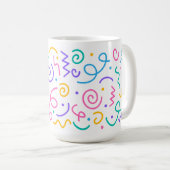 🌸 de fête tasse de café 15oz (Devant droit)