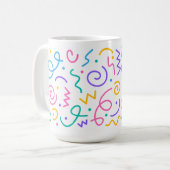 🌸 de fête tasse de café 15oz (Devant gauche)