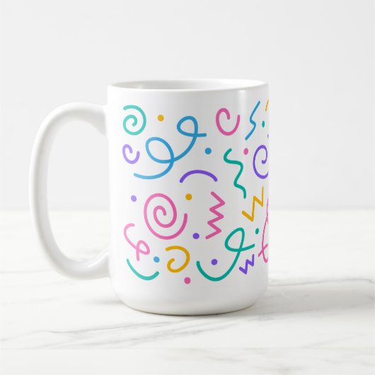 🌸 de fête tasse de café 15oz (Gauche)