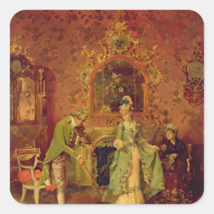 De Fiddler Vierkante Sticker