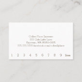 De Fidélité Brouillard dénudé Simple Loyauté Carte Punch Café (Dos)