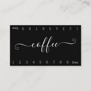 De Fidélité Carte à punch au café Loyauté double nombre en 