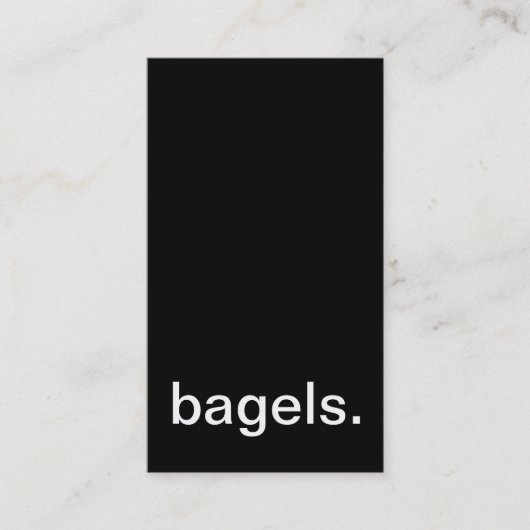 De Fidélité carte à punch bagels (Devant)