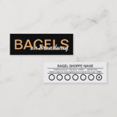 De Fidélité carte à punch bagels (Devant / Derrière)