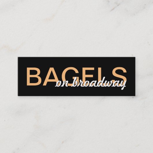 De Fidélité carte à punch bagels (Devant)