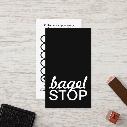 De Fidélité carte bagel stop punch (Devant/Arrière en situation)