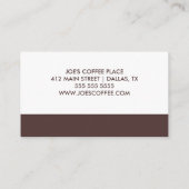 De Fidélité Carte Brown foncée Punch Café (Dos)