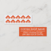 De Fidélité Carte café 10 timbre (Devant / Derrière)