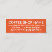 De Fidélité Carte café 10 timbre (Dos)