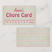 De Fidélité Carte Chore (Devant / Derrière)