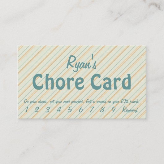 De Fidélité Carte Chore (Devant)