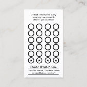 De Fidélité carte perforante tacos (Dos)