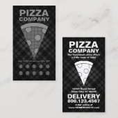 De Fidélité carte perforée à la pizza plaid (Devant / Derrière)