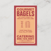 De Fidélité carte perforée pour bagels (Dos)