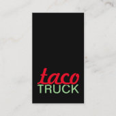 De Fidélité carte perforée pour camion taco (Devant)