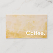 De Fidélité Carte perforée pour le café Jaune simple et loyaut (Devant)