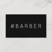 De Fidélité Carte punch #BARBER hashtag loyalty (Devant)