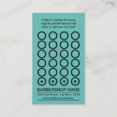 De Fidélité carte punch barbershop (Dos)