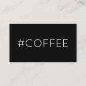 De Fidélité Carte punch #COFFEE hashtag loyalty (Devant)