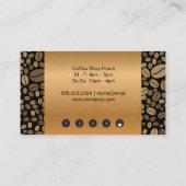 De Fidélité Carte Punch Coupe Café | Haricots à café (Dos)