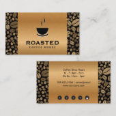 De Fidélité Carte Punch Coupe Café | Haricots à café (Devant / Derrière)