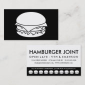De Fidélité carte punch hamburgers blancs (Devant / Derrière)