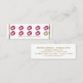 De Fidélité Carte Punch Loyalty - Parties scintillant Rose Cha (Devant / Derrière)