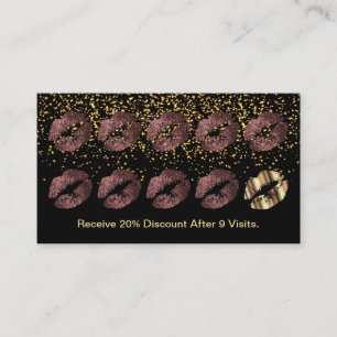De Fidélité Carte Punch Loyalty - Parties scintillant Rose Dus