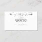 De Fidélité Carte Punch Loyauté Client Faux Or simple (Dos)