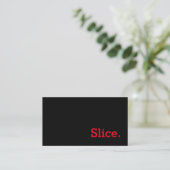 De Fidélité Carte Punch Loyauté Simple Slice Word (Debout devant)