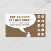 De Fidélité carte punch m café (Dos)