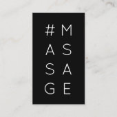 De Fidélité Carte punch #MASSAGE hashtag loyalty (Devant)