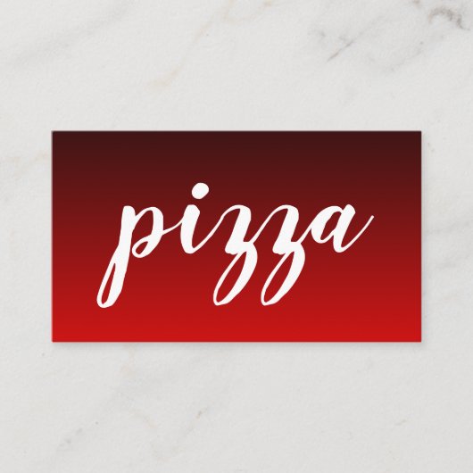 De Fidélité carte punch pizza loyalty (Devant)