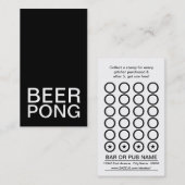 De Fidélité carte punch pong bière (Devant / Derrière)