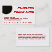 De Fidélité Carte Punch pour boisson café (Devant / Derrière)