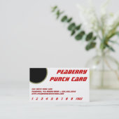 De Fidélité Carte Punch pour boisson café (Debout devant)