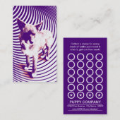 De Fidélité carte punch pour petits violets (Devant / Derrière)