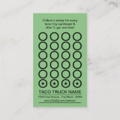 De Fidélité carte punch tacos rapidos (Dos)
