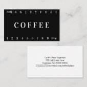 De Fidélité Carte Vida Double Numéro Loyauté Café Punch Card (Devant / Derrière)