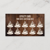 De Fidélité Cute Rustic Café Café Boutique récompenses Carte d (Dos)