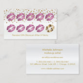 De fidélité de carte perforée parties (Devant / Derrière)