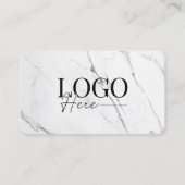 De Fidélité Elégante carte Punch Loyalty Client Salon en marbr (Dos)