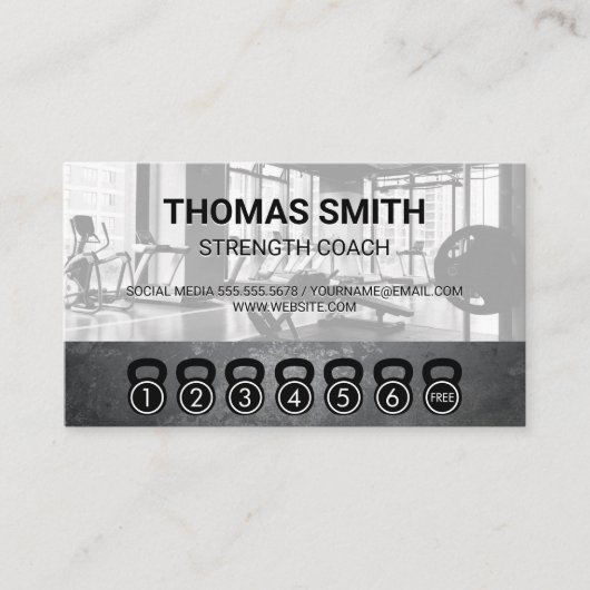 De Fidélité Kettle Bells | Carte Punch | Force entraîneur (Devant)