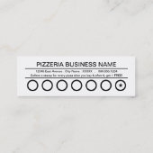 De Fidélité la pizza découpe la carte perforée en tranches (Dos)