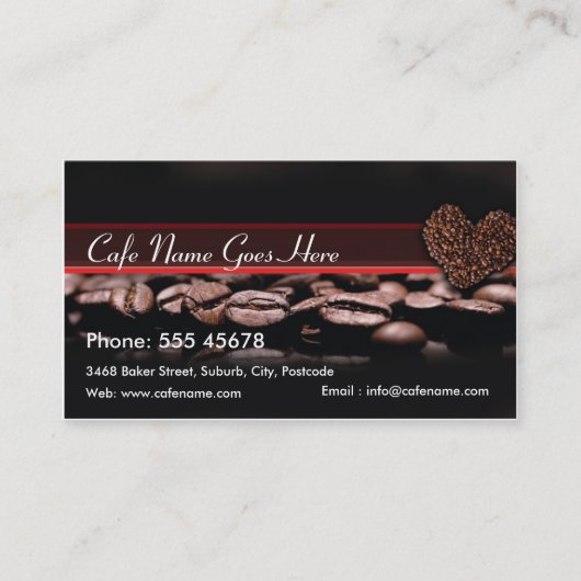 De Fidélité Le café récompense la carte (Devant)