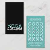 De Fidélité le yoga classe la carte perforée (Devant / Derrière)
