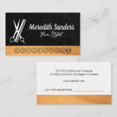 De Fidélité Logo du peigne ciseaux | Carte Punch (Devant / Derrière)