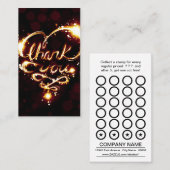 De Fidélité merci carte perforée légère (Devant / Derrière)