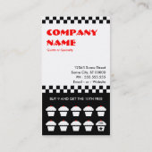 De Fidélité punk cupcakes carte punk (Dos)