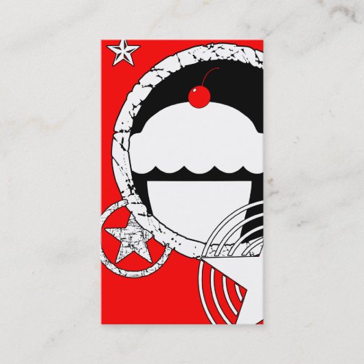 De Fidélité punk cupcakes carte punk (Devant)